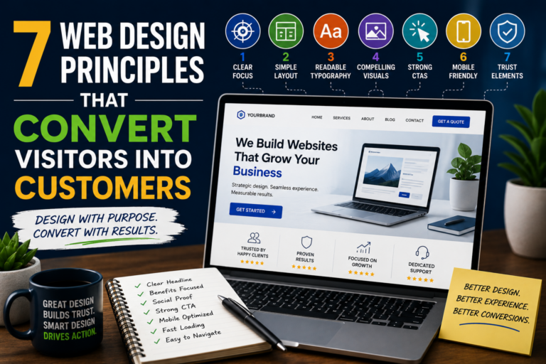 7 Web Design Principles That Convert Visitors Into Customers