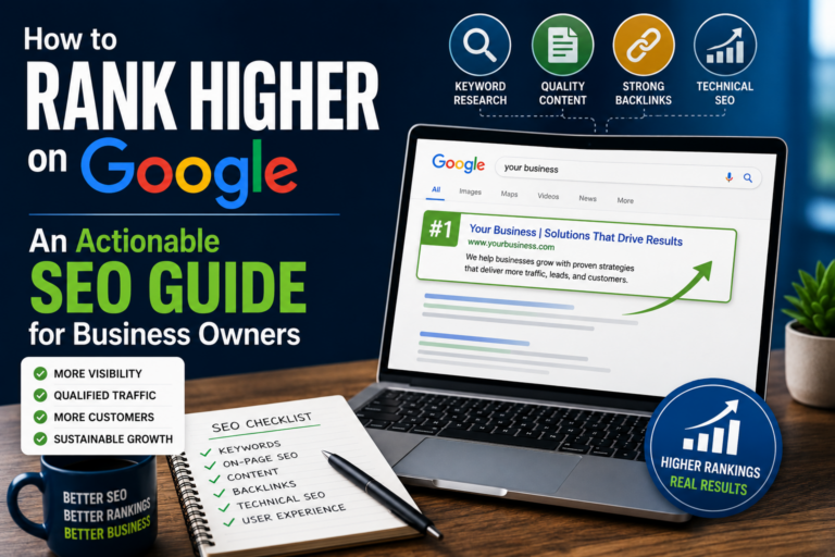How to Rank Higher on Google: An Actionable SEO Guide for Business Owners